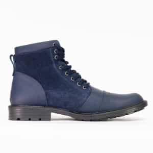 Botas en gamuza azules oferta